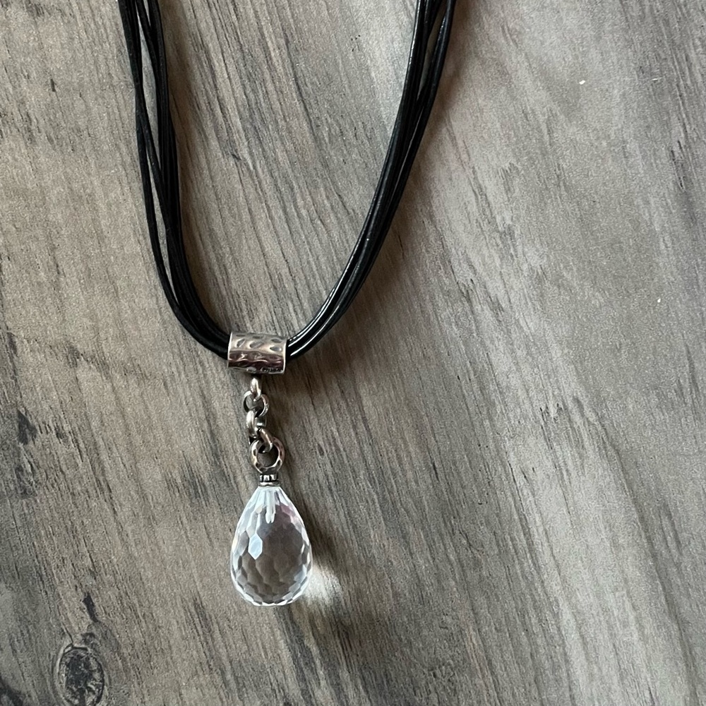 Silpada Crystal Quartz Drop Necklace
